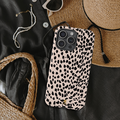 Beige Animal Print iPhone Tough Case
