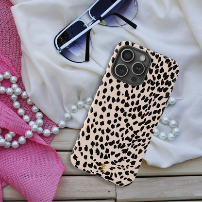 Beige Animal Print iPhone Tough Case