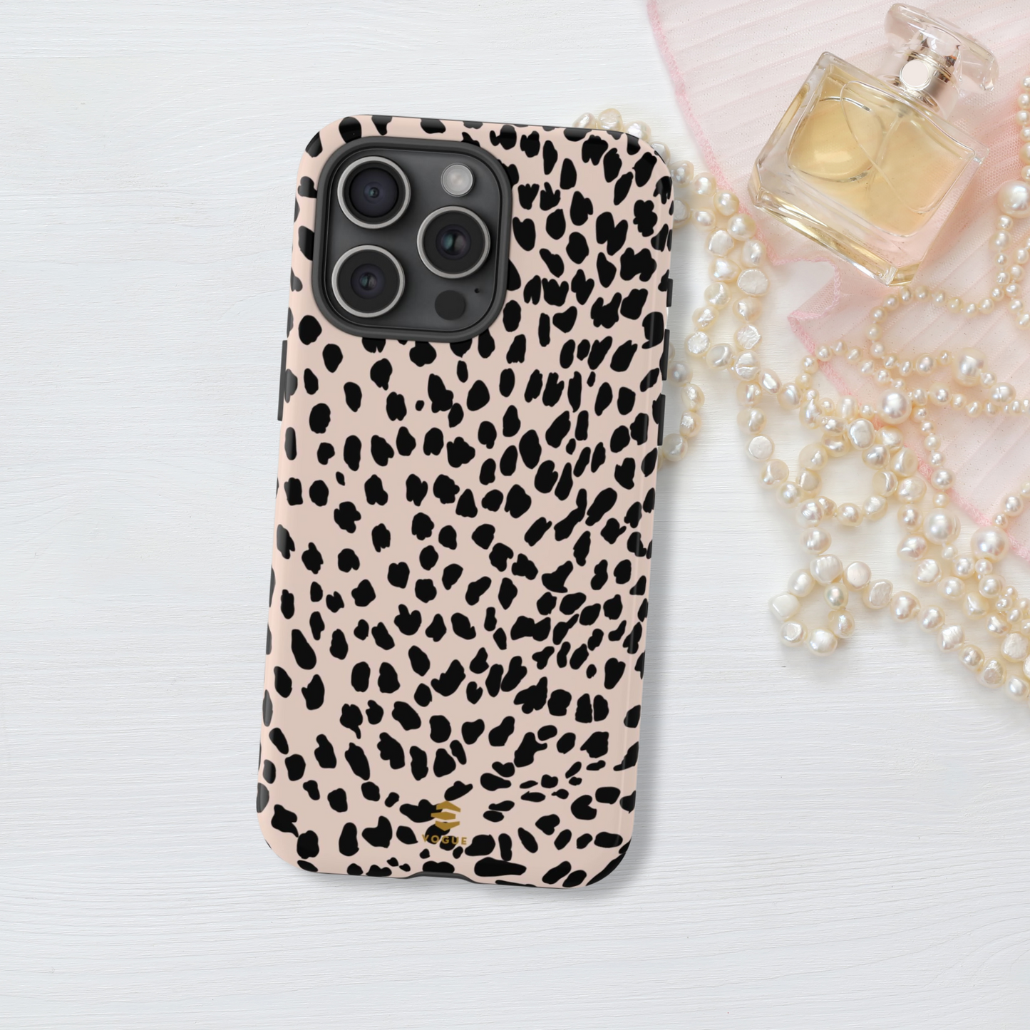 Beige Animal Print iPhone Tough Case