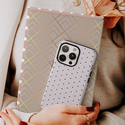 Funda para iPhone Allure con encaje color piel