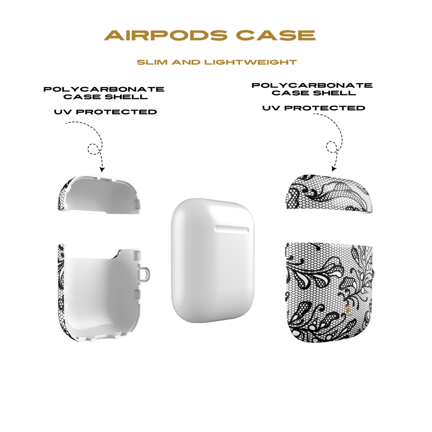 Lace Noir AirPod Cases