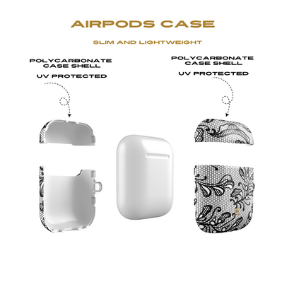 Lace Noir AirPod Cases