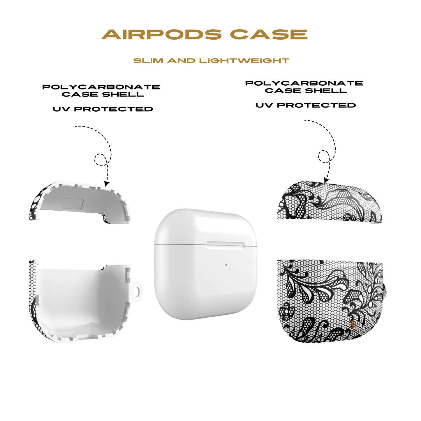 Lace Noir AirPod Cases