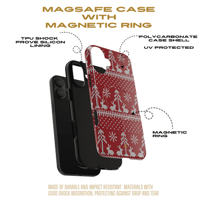 Red Xmas MagSafe iPhone Case