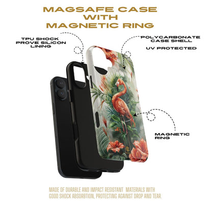 Flamingo Art Magsafe Phone Case