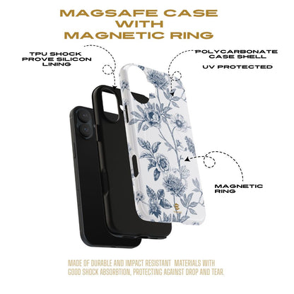 Floral Line Art Magsafe Phone Case