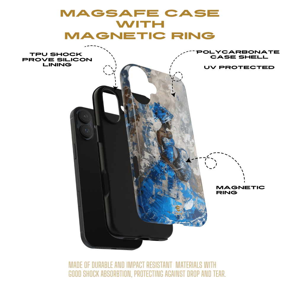 Blue Muse MagSafe iPhone Case