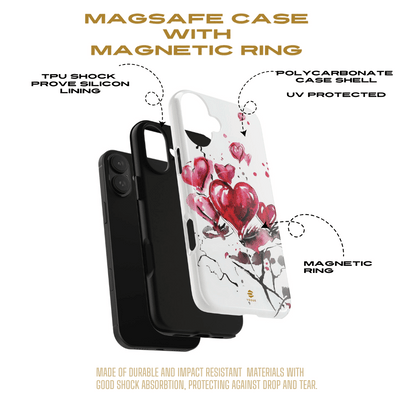 Abstract Heart Design - Phone Case MagSafe, Love, Valentine's Day Gift for Her