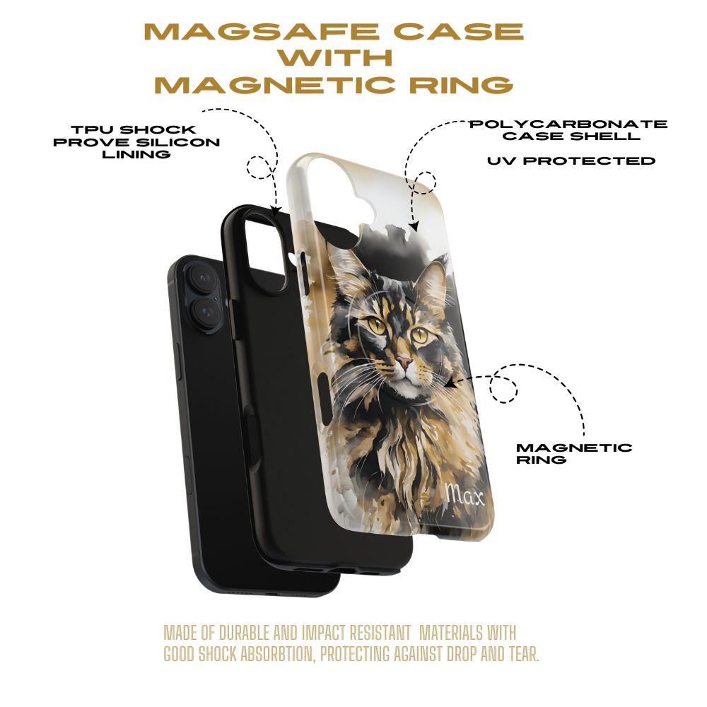 Custom Meow Cat MagSafe Phone Case