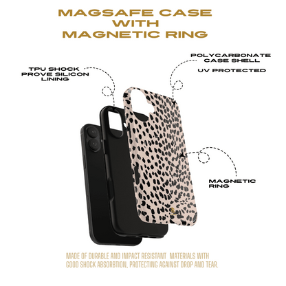 Beige Animal Print MagSafe iPhone Case