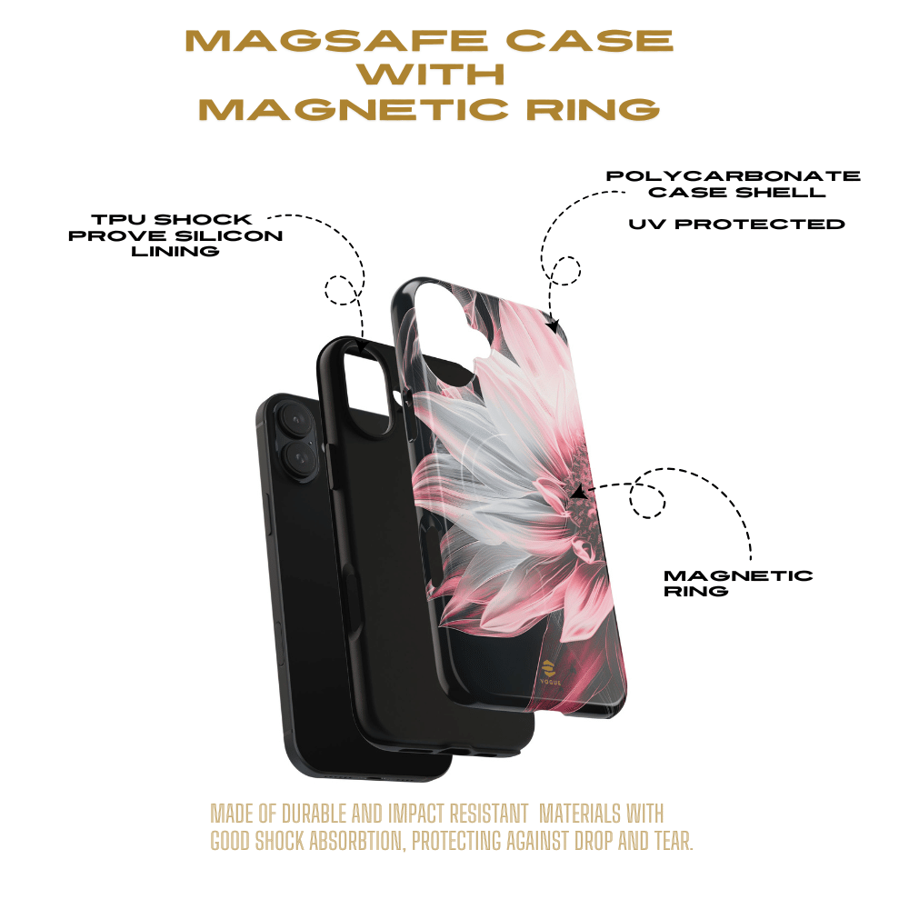 Pink Sunflower MagSafe iPhone Case