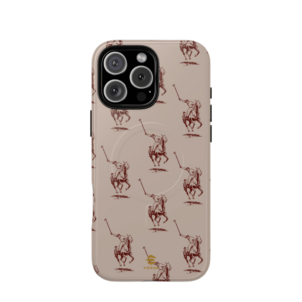 Polo Player Brown MagSafe iPhone Phone Case