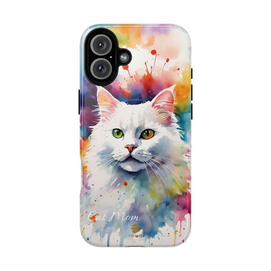 Custom White Cat  Magsafe Phone Case