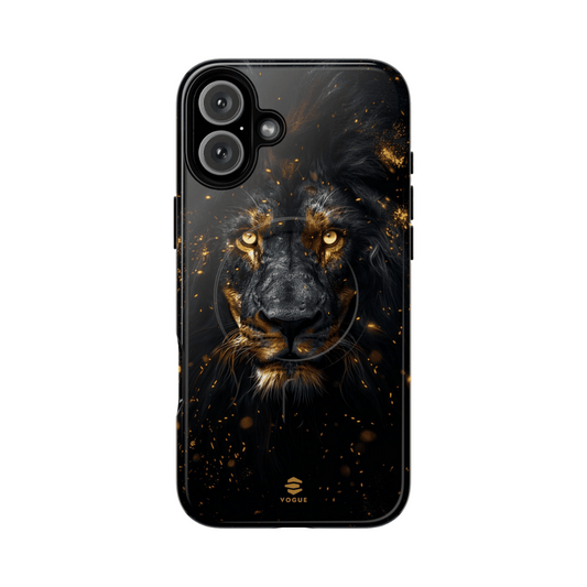 Black Lion Art for MagSafe iPhone Phone Case