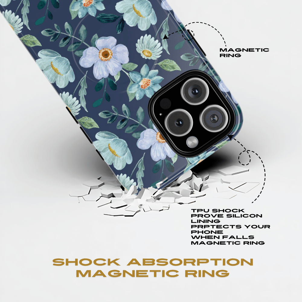 Midnight Blossom MagSafe iPhone Case