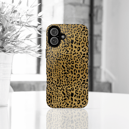 Gold Leopard MagSafe iPhone Case