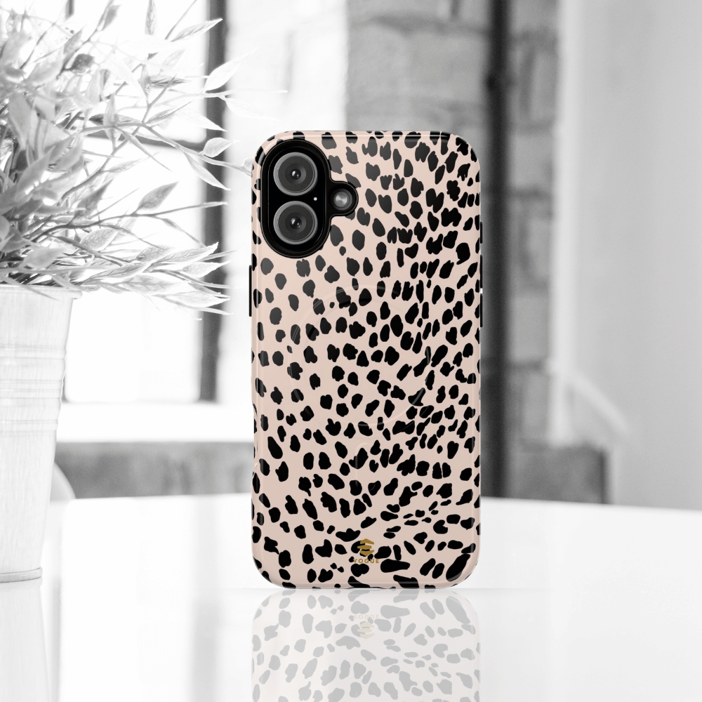 Beige Animal Print MagSafe iPhone Case