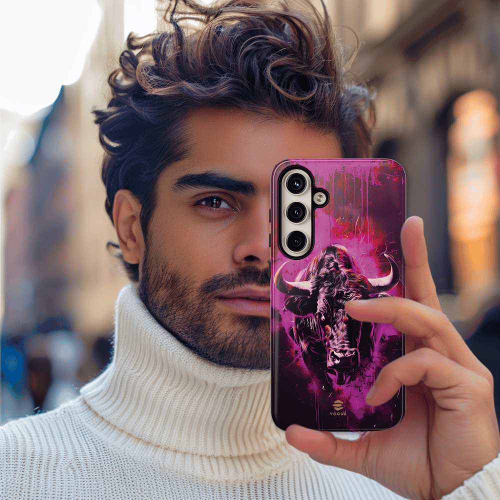 Bull Hot Pink Samsung Galaxy phone case