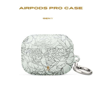 Sage Peony Garden AirPod Cases