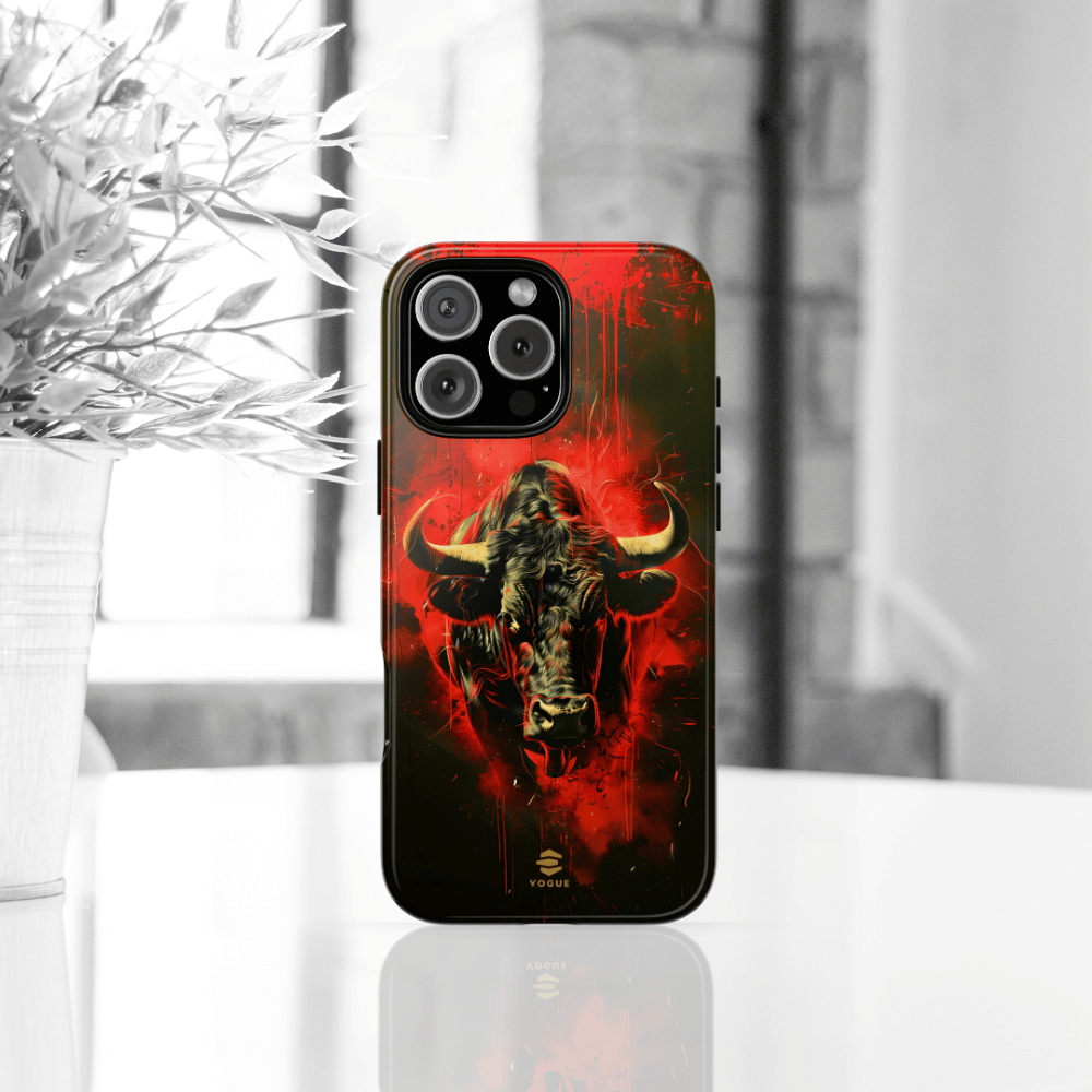 Bull Black iPhone Tough case