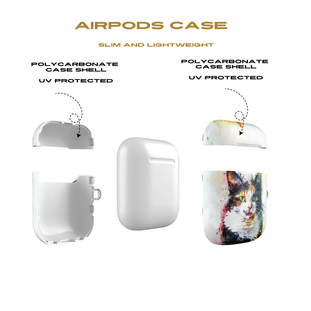 Custom Cat Mom AirPod Case