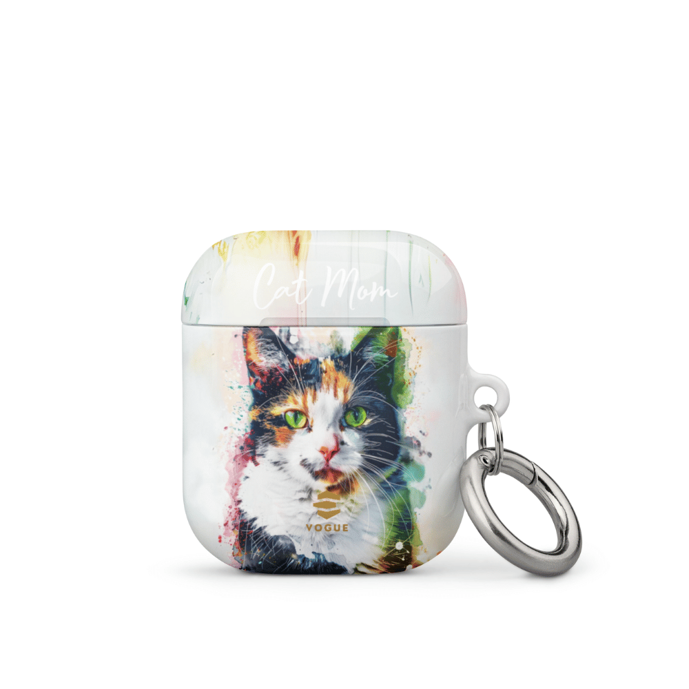 Custom Cat Mom AirPod Case