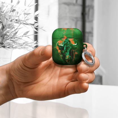 Green Bull AirPod Case