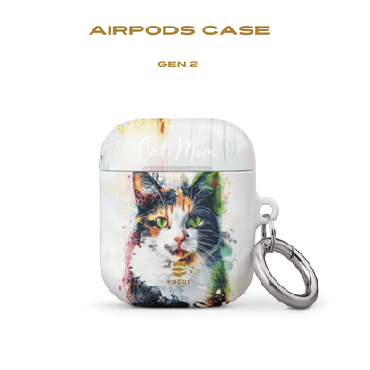 Custom Cat Mom AirPod Case