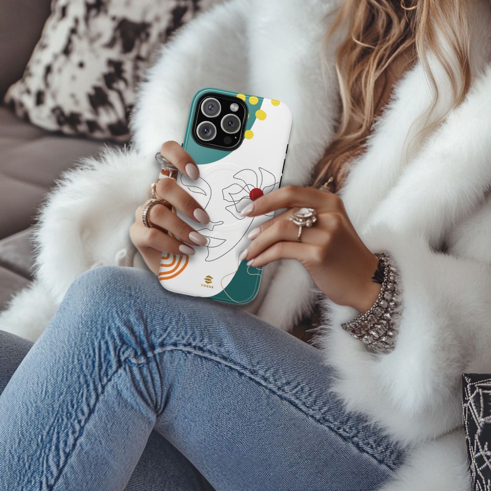 Women Face Line Art Phone Case iPhone