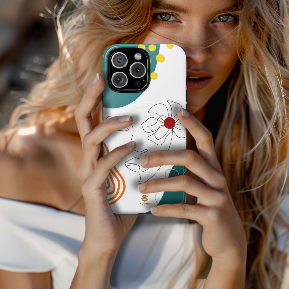 Women Face Line Art Phone Case iPhone