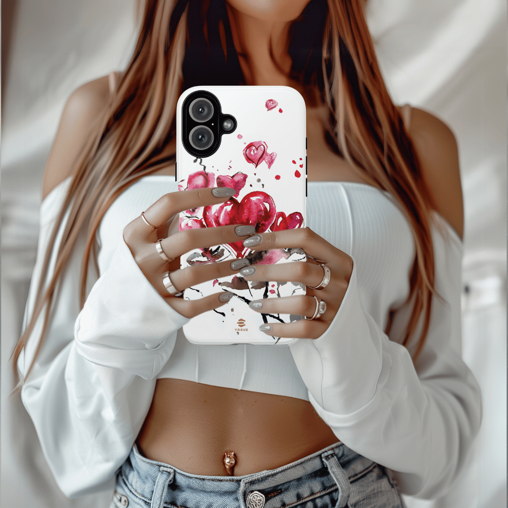 Abstract Heart Design - Phone Case MagSafe, Love, Valentine's Day Gift for Her